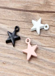 Bulk 200pcslot Candy Color Star Charms Pendant Mini 12x15mm Good For DIY Jewelry accessories Findings9790595