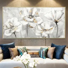 Modern Flowers Painting Canvas Prints Poster, Nordic Aesthetic Art Room Decor, Wall Art Picture Home Decoration Gift And Souvenir Unframed