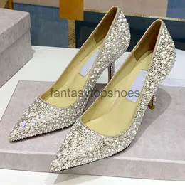 JC Jimmynessity Choo Düğün İşe gidip gelmeli Baotou yeni ayakkabılar yüksek yoğunluklu Çek elmasları cömert ve moda blog yazarı yıldızı