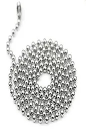 24 мм 50CN 55 см 60 см 70 см из нержавеющей стали шариковые ожерелья шарики Ожерелья Основные круглые цепи.
