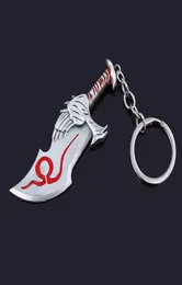 10pcrj Gott des Krieges Kratos Breitschwert Chaos Blade Keychain Breitschwert Modell Anhänger Cosplay Car Tasche Schmuck6816617