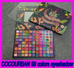 Cocourban 99 färger Eye Shadow Matte Glitter Pearlescent Eyeshadow Palette Easy to Color Pulver Powder Beauty Eyes Makeup Cosmet6166659