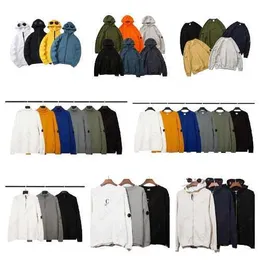 Designer Hoodie mass camisa de moletom CP Jumper Jumper solto com zíper bordado Cartigo de manga longa Hoodies para homens