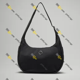 Lu Mini Mini Beadling Bag 4L Нейлоновый полумесяц мешок маленькие кошельки для женщин Pinkyoga выходят на кошелек полухливая сумка водонепроницаем