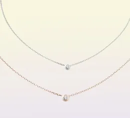 Projektant biżuterii Diamants Legers Naszyjniki Diamond D039Amour Love Naszyjnik dla kobiet dziewczęta Collier bijoux femme marka J5950859