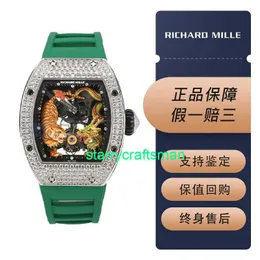 RM Luxury Watches Mechanical Watch Mills RM50-01 Dragon Tiger Tourbillon Sınırlı Sınırlı Edition Erkekler Moda Leisure Sports Watch St7D