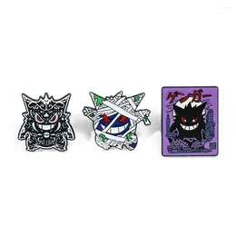 Broches 3 PCs Personalidade Gengar Cartoon Broooch