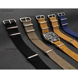 Leder NATO Zulu 20 mm 22 mm weiches Wildleder Watchband Top -Qualität Uhr Accessoires Original Edition