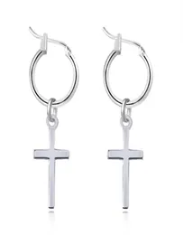 1pair Ethnische silberne Farbe Pandent Hoop Ohrringe für Frauen endlosen Kreis Ohrring Hoops Geometrisch einfacher Schmuck E1244715496