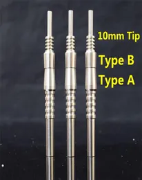 Pupular 10mm Titanium Tip Collector Tip Titanium Nail Male Joint Micro NC Kit Invertered Nail Ti Nail Tips1224902