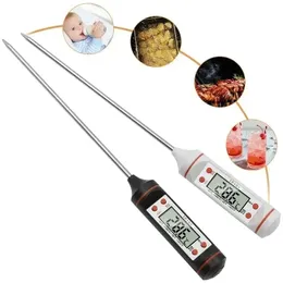 Oil Thermometer Needle Food Thermometer Instant Reading Meat Temperature Tester with Probe for Kitchen Grilled