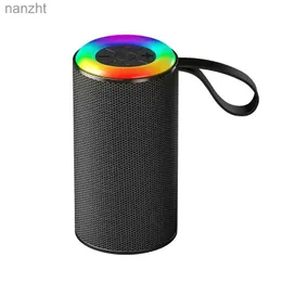 Portable Speakers Cell Phone Speakers Rockmia EBS-703 5W Mini Portable RGB Bluetooth Speaker LED Fabric Mesh Bottle Music Player Deep Bass BT5.3 Outdoor Waterproof WX