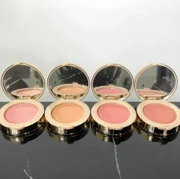 Högkvalitativ silkeslen Rose Tender Aprikos strålande rosa ljusa Coral 4 -färger 5.5G Star Blush Makeup Brightening Skin Tone Fast Delivery