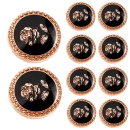 Broches 10pcs retro decoração botão decorativo para terno jaqueta uniforme vintage 15mm