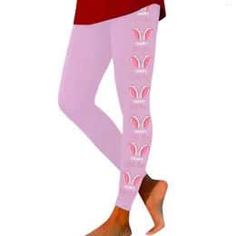 Frauenhose Ostern Happy Printed Slim Fit Mode Yoga Pant für Frauen hohe Taille hohe Gerade Bein