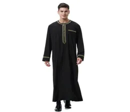 Shujin Müslüman Erkekler Abaya Jilbab gömlek Jubba Thobe İslami Men039S Giyim Setseid Mubarak İbadet Servisi Orta14371241