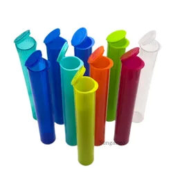 116mm Pre -Röhrrohr Tabak Plastik Doob Rohr Stash Jar Pop Top Rohr Rauchverpackung Rollenrohre Kräuterbehälter Aufbewahrung Zigarette Rollkegelhalter Pille Hülle