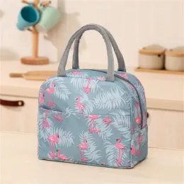 Bags Men And Women New Print Portable Handheld Bento Thermal Bag Practical Thickened Insulation Waterproof Lunch Box Bag
