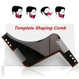 2024 NEW NEW 2022 Hot 1PC Beard Comb Beard Shaping Tool Beard Styling Template Stencil For Men Lightweight And Flexible Fits Toolfor Men's