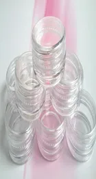 200pcs 5gml garrafa redonda transparente com jarros de tampa contêiner de plástico transparente para armazenamento de unhas 4203836