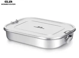 GA HomeFavor Custom Lunch Box для детского пищевого контейнера Bento Box 304 Top Grade Hanganuess Steel Thermal Metal Box Stock SH14677188