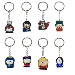 Keychains Bancos do Southern Park Keychain Acessórios para crianças Favorias de festas de aniversário meninos Homens de chaveiro