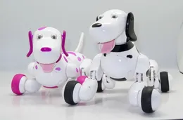 Electronics RobotsBlack Robotic Childrens Educational Control Zabawny Smart Bezprzewodowy pies 24G Da Pet Dogs Electronic 777-338 WRLSQ
