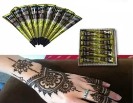 Black Natural Indian Henna Tattoo Paste For Body Drawing Henna Tattoos Body Art Målning Högkvalitativ 25G7316140