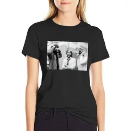 Women's Polos 1970's Classic Bees Gees Wiston Casco T-Shirt Lady Tops قمم طباعة حيوانية للفتيات القمصان الضيقة النساء