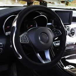 Steering Wheel Covers Cover 37-38CM Wear-resistant Blue Breathable Good Touch Leather Non-slip Accessories Red Softer