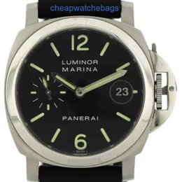Luksusowe zegarki na rękę zegarki zanurzalne panerei mechaniczne zegarek Chronograph Panerei Luminors Marina Ref Pam 00070 Op6560 40 mm HerrenUhr Edelstahl A Yor6