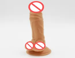 Das neueste Fleisch Big Realistic Dildo wasserdicht flexibler Penis mit strukturierter Welle und starker Saugnapf -Sexspielzeug für Frauen2664422