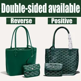 Borsa di designer di stipite di stipite borsetta di lusso sacca per la spesa a doppia facciate con borsetta aperta con portafogli per donne portacine
