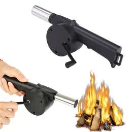 Grillar Portable Handcranked Air Blower Barbecue Fan Mini BBQ Grill Fire Bellows Handing Picnic Camping Accessories Outdoor Tools 2023