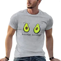 قميص رجال Polos Avocado T-Shirt لطيف قمم السود الأولاد البيض