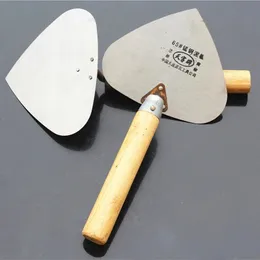 2023 NYA MANGANSE STEEL RUND SPICEL TRÅ TRÄRKT GUTSING PLEAK FLOAT TROWEL Betong Masonry Tools 33x17.5cm/12.99x6.89 ''