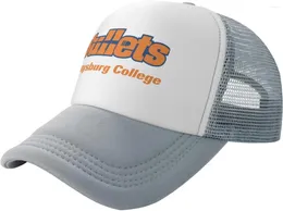 Ball Caps Gettysburg College Logo Trucker Hats för både män och kvinnor - Mesh Baseball Snapback