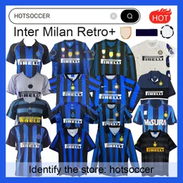 Inters Milans Retro Soccer Jerseys Ronaldo Crespo Adriano 97 98 99 00 01 02 03 04 05 08 08 09 2010 Finals Milito Sneijder J.Zanetti Eto'o