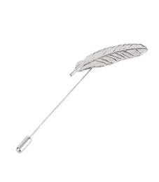 Штифты броши булавки брошиты мужские костюмы рубашка Cor Brooch Vintage Feather Leaf Pin