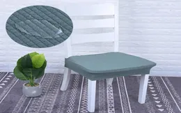 Copertina di sedie bianche universali coperte di sgabelli per sala da pranzo Elastico impermeabile elastico sgabelli da bar spandex coperchi silla senza schienale 7a333329260124