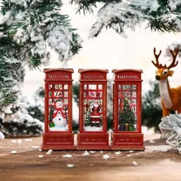 Leuchten Sie den Tisch für Booth Telefon älter mit Weihnachtsbaum -Ornamenten Schneemann Home Dekoration Zubehör dekoriert