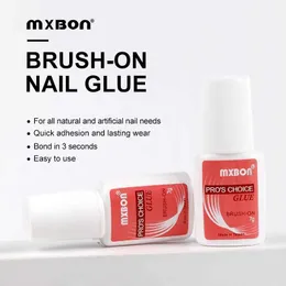 Nail Gel Five pieces of Mxbon 7g nail glue fast drying super strong rhinestone for acrylic false tip gel processing tool Q240507