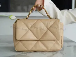 10a Ayna Kalitesi En Yüksek 19 Çanta Kadın Tote Çanta 26 Cm Koyun Dinleri Crossbody Bag Moda Omuz Çantaları Zincir Çantalar Tasarımcı Çantalar Lady Cüzdan