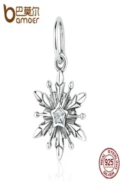 Estilo Novo chegada 925 Sterling Silver Dsny, Freeze Snowflake Charms Fit Bracelets Colares Fine Jewelry PAS3631322268