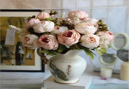 1bunch European Artificial Peony Decorative Party Silk Fake Flowers Peonies for Home El Decor Diy Свадебное украшение венки1814823