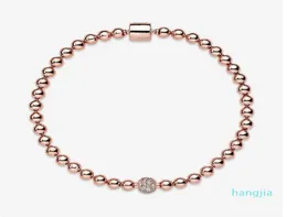 Beauul Women's Pärlor Pave 18K Rose Armband Summer smycken för 925 Sterling Silver Hand Chain Pärlade armband med Ori8320780