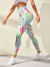 Women's Leggings New Tye Die Printed Seamless Pants Women High Waist Lifting Hip Honey Peach Hip Fitness Leggings Running Sports Pants Y240508