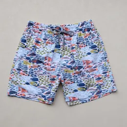 유럽 ​​및 미국 디자이너 반바지 브랜드 Vilebre Vilebrequin Beach Pants for Men 's Shums Summer Elastic 빠른 건조 방수 거북이 남성 단편 644