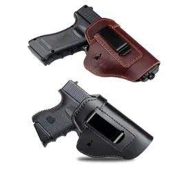 IWB Invisible Holster Dicke echte Leder passt zu den meisten kompakten Pistolen 9422231 in voller Größe