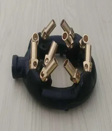 Supper quality Cast iron 10 nozzles gas jet tips burner for kitchen cooking propane jet burner with brass orifice lpg lng3658881